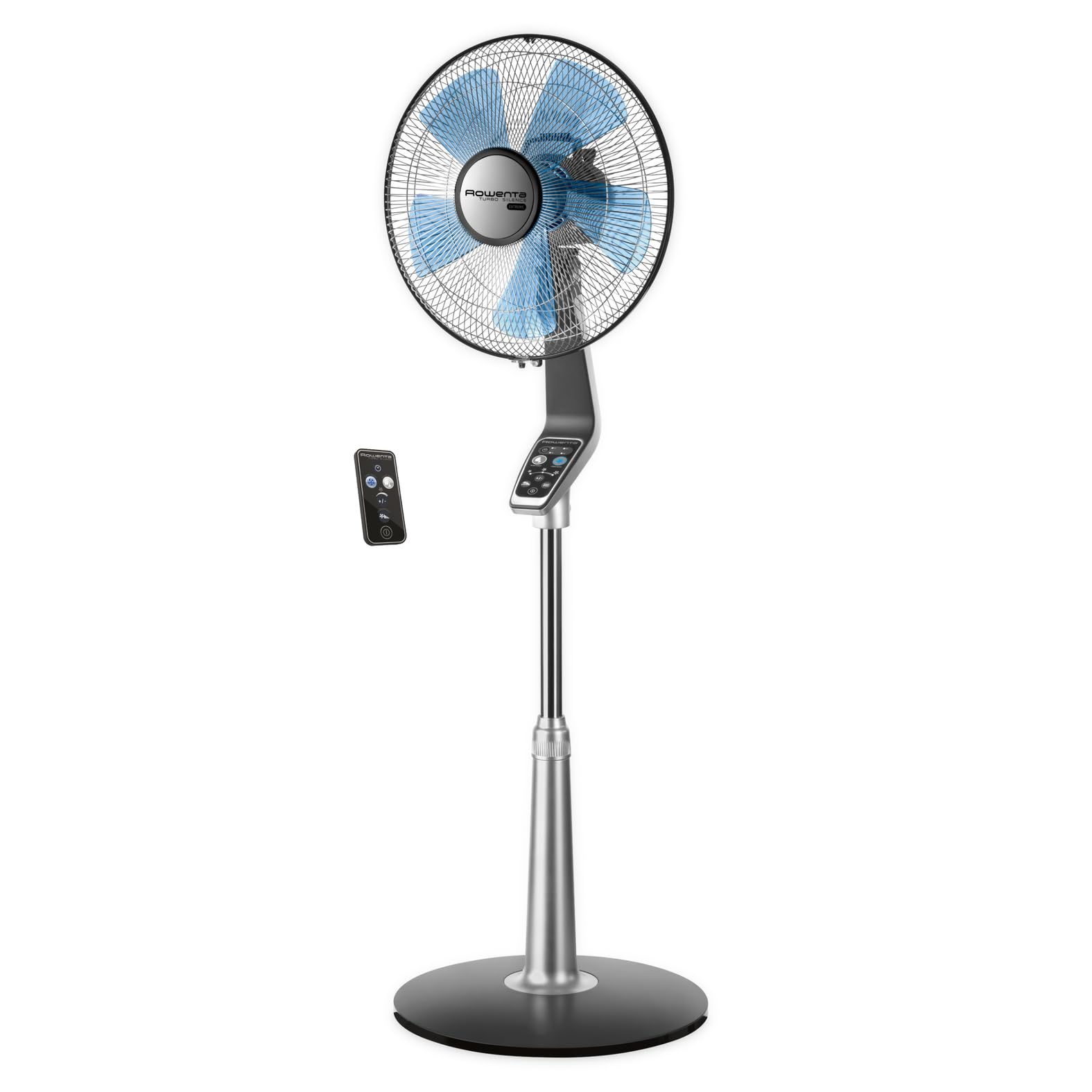 Rowenta Turbo Silence, Ventilateur sur pied, Silencieux, Puissant, Design durable, Écoénergétique, Timer 12h VU5650F0, Blanc